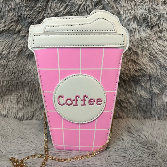 Pink Coffee Crossbody Bag - Picture 3 of 10